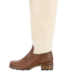 UGG•chrystie shearling tall riding boots 8.5 EUC